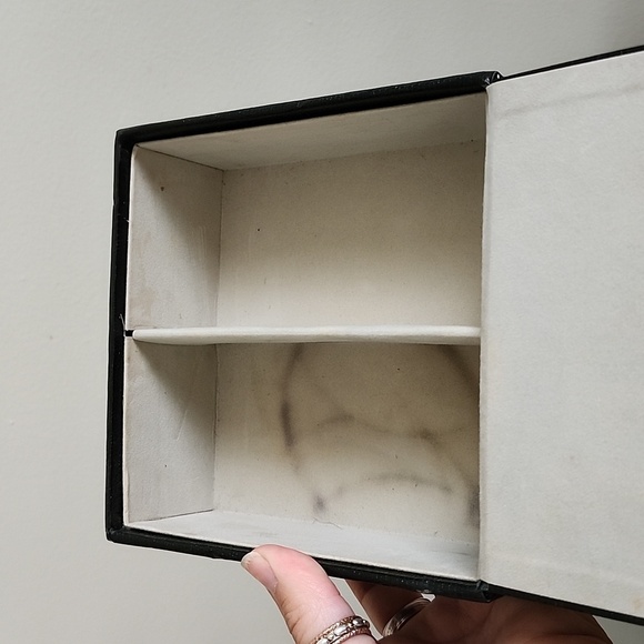 Chanel parfume box black reptile 2 section box - Picture 6 of 6